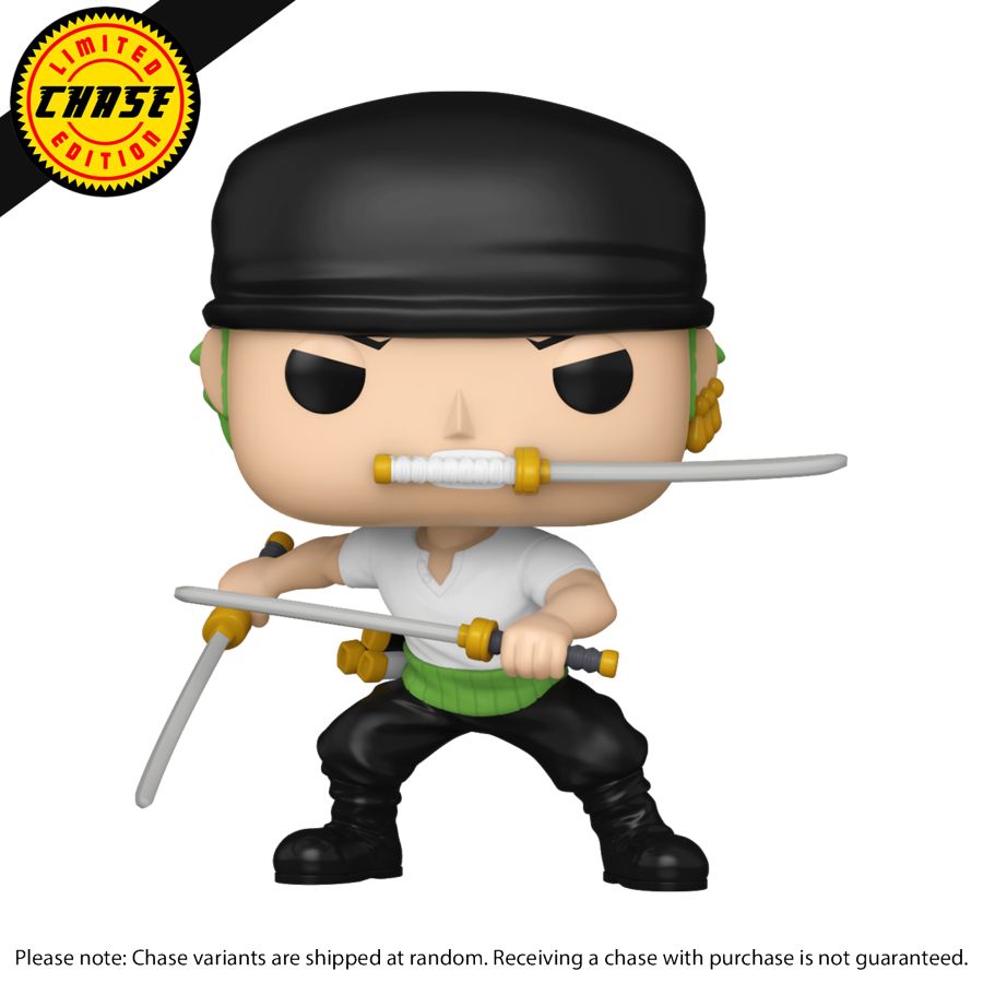 One Piece - Roronoa Zoro (Three Swords) CHASE Pop! Vinyl – Let's Collect