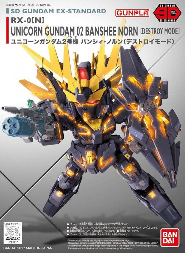 SD GUNDAM - EX-STANDARD 015 - UNICORN GUNDAM 02 BANSHEE NORN (DESTROY MODE)