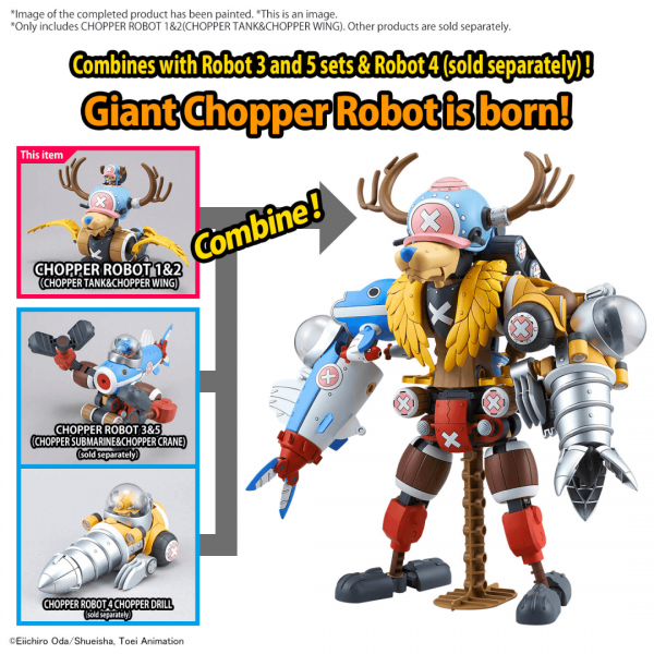 ONE PIECE - CHOPPER ROBOT 1 & 2 (CHOPPER TANK & CHOPPER WING)