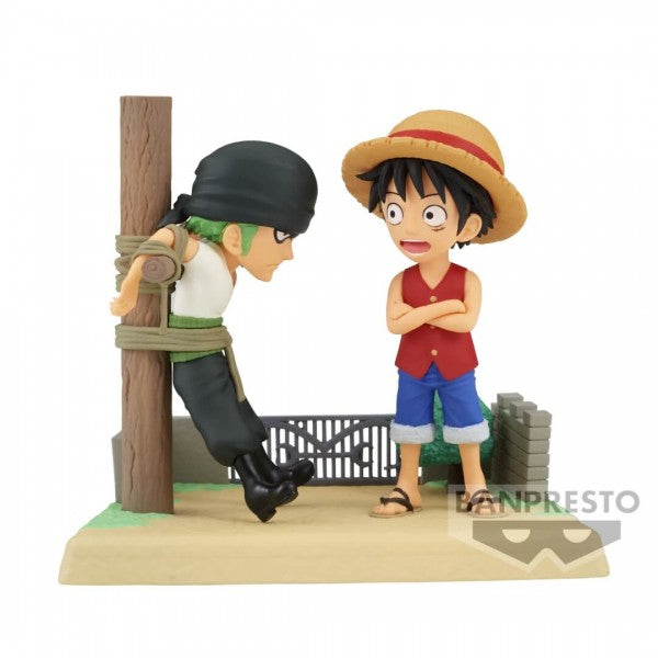 ONE PIECE - WORLD COLLECTABLE FIGURE LOG STORIES - MONKEY.D.LUFFY & RORONOA ZORO