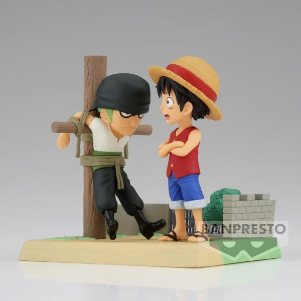 ONE PIECE - WORLD COLLECTABLE FIGURE LOG STORIES - MONKEY.D.LUFFY & RORONOA ZORO