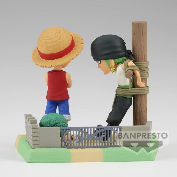 ONE PIECE - WORLD COLLECTABLE FIGURE LOG STORIES - MONKEY.D.LUFFY & RORONOA ZORO