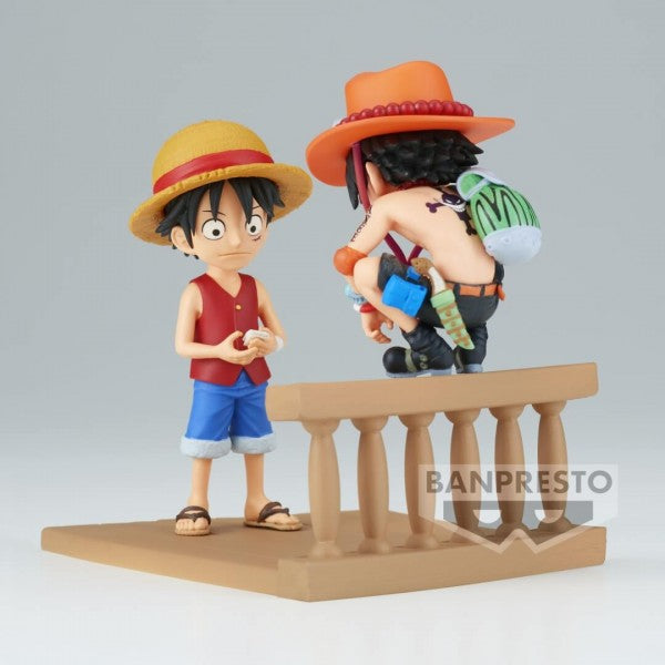 ONE PIECE - WORLD COLLECTABLE FIGURE LOG STORIES - MONKEY D. LUFFY & PORTGAS D.ACE