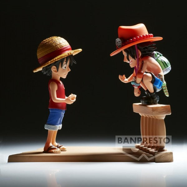 ONE PIECE - WORLD COLLECTABLE FIGURE LOG STORIES - MONKEY D. LUFFY & PORTGAS D.ACE