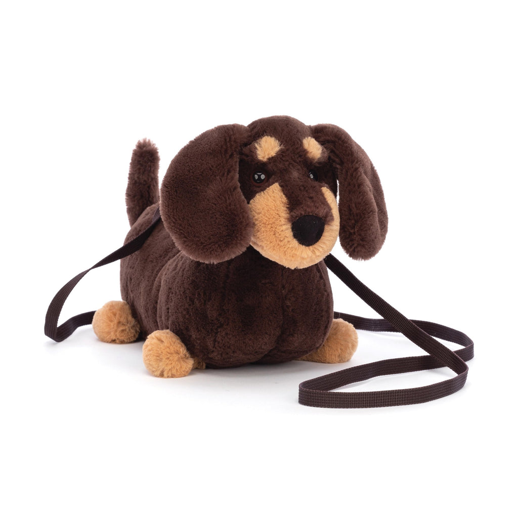 Jellycat Otto Sausage Dog Bag Brown 7x22x16cm