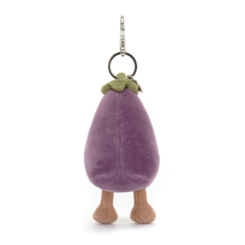 Jellycat Vivacious Aubergine Bag Charm Purple 5x5x12cm