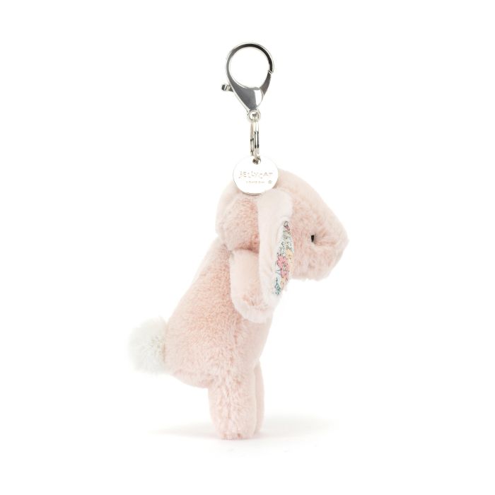 Jellycat Blossom Blush Bunny Bag Charm Pink 3x4x17cm