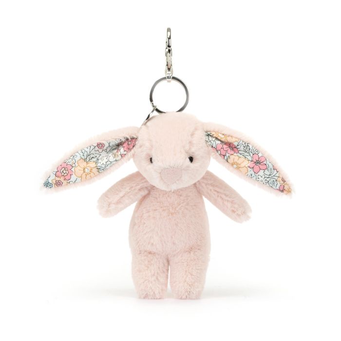 Jellycat Blossom Blush Bunny Bag Charm Pink 3x4x17cm