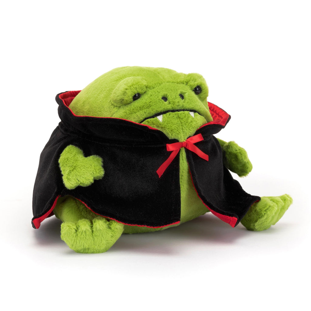 Jellycat Vampire Ricky Rain Frog Green 18x16x15cm