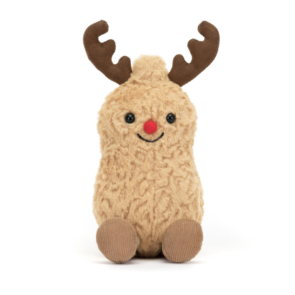 Jellycat Amuseable Peanut Reindeer Brown 6x14x16cm