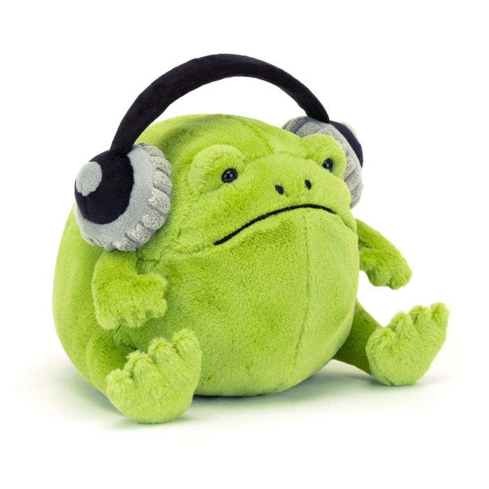 Jellycat Ricky Rain Frog Headphones 21x18x19cm