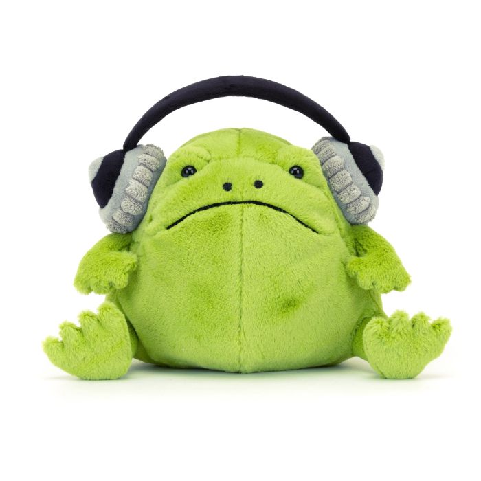 Jellycat Ricky Rain Frog Headphones 21x18x19cm