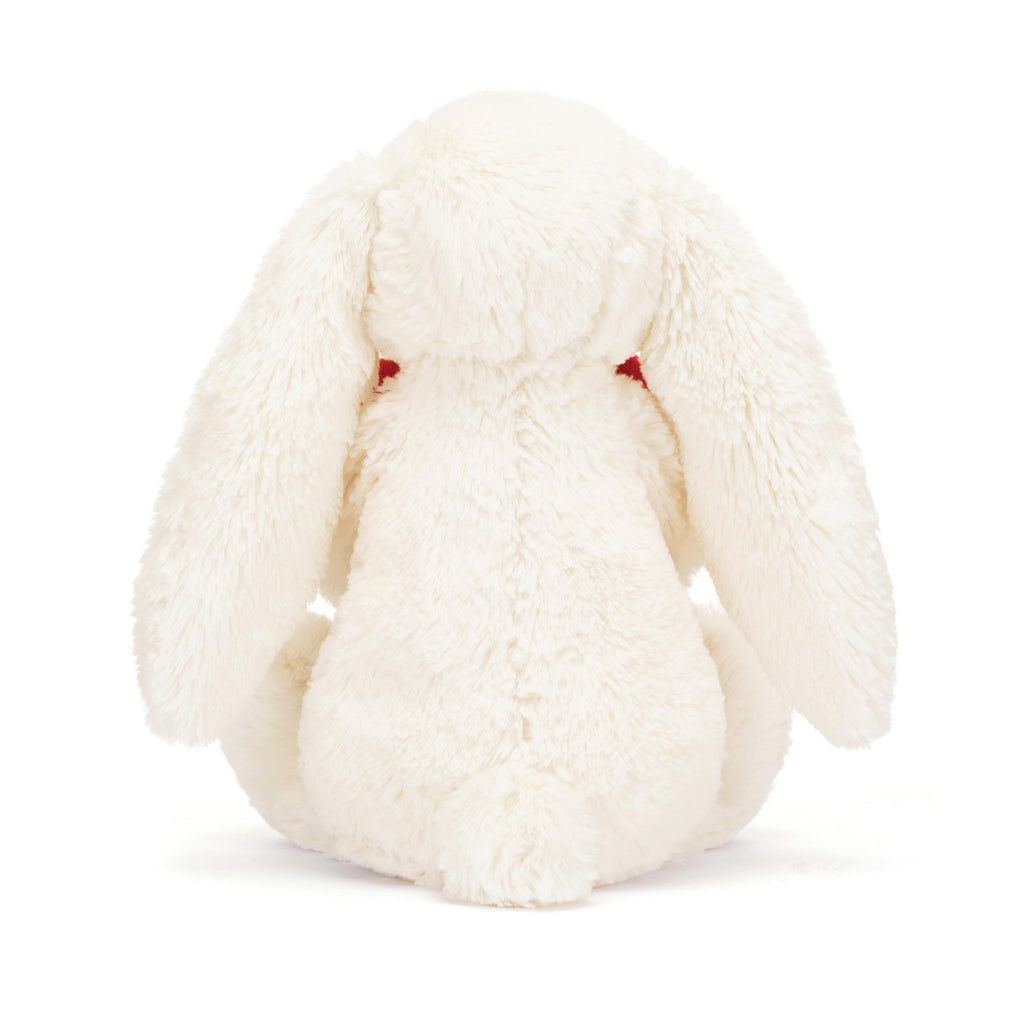 Jellycat Bashful Red Love Heart Bunny Orginal (Med) Cream & Red 31x9x12cm