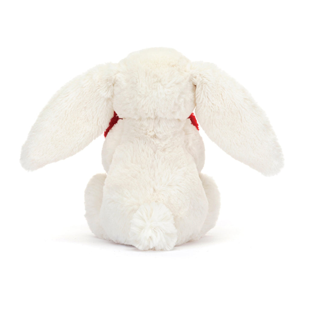 Jellycat Bashful Red Love Heart Bunny Little (Sml) Cream & Red 8x9x8cm