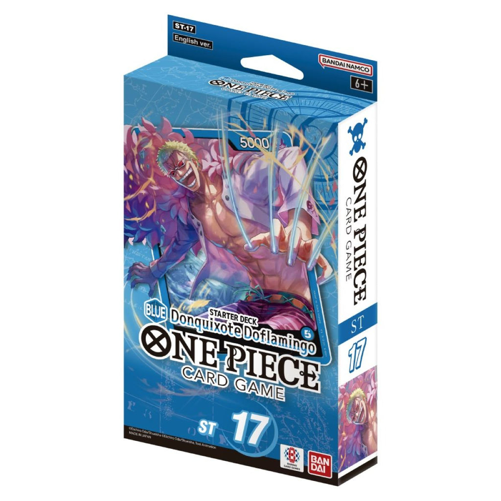 One Piece Card Game: Starter Deck Display – (Blue) Donquixote Doflamingo [ST-17] 1 PACK