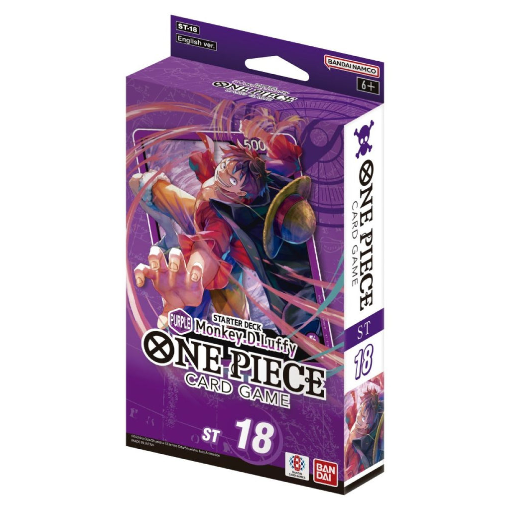 One Piece Card Game: Starter Deck Display – (Purple) Monkey D. Luffy [ST-18] 1 PACK