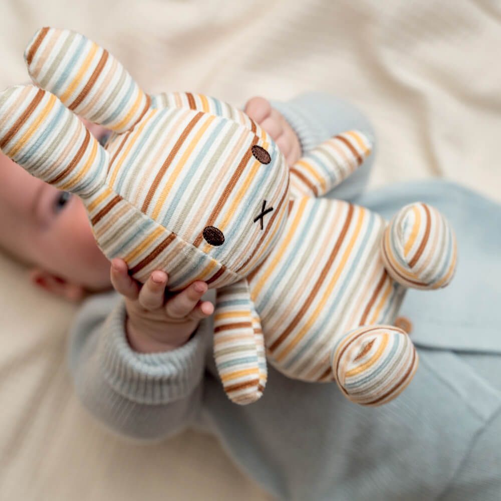 MIFFY VINTAGE STRIPES ALL OVER PRINT SOFT TOY SMALL