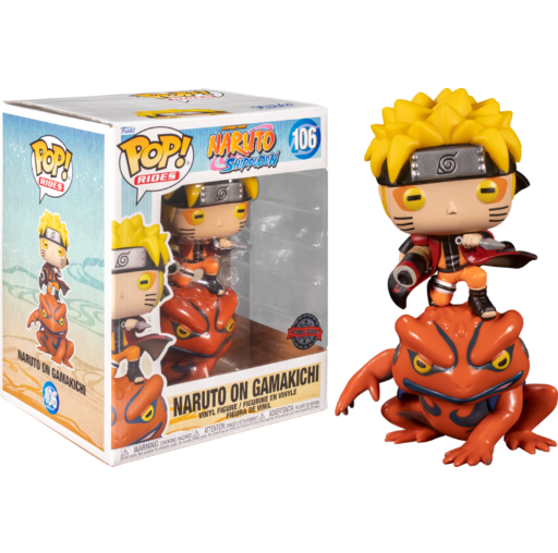 NARUTO: SHIPPUDEN - NARUTO SAGE MODE ON GAMAKICHI US EXCLUSIVE POP! RIDE