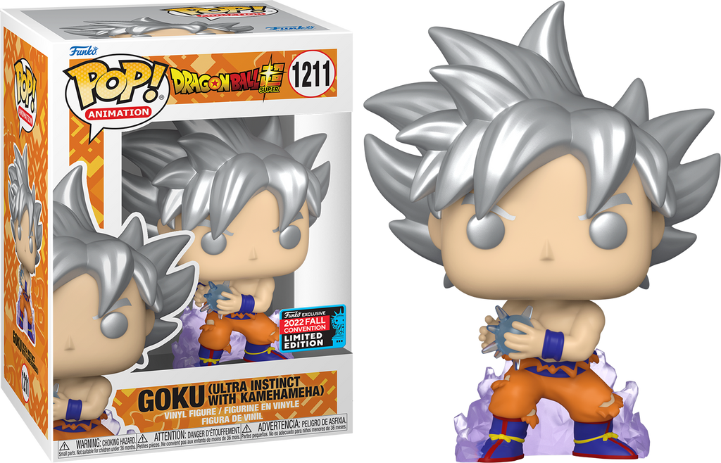 Dragon Ball Super - Goku Ultra Instinct with Kamehameha Metallic Pop! Vinyl Figure (2022 Fall Convention Exclusive)