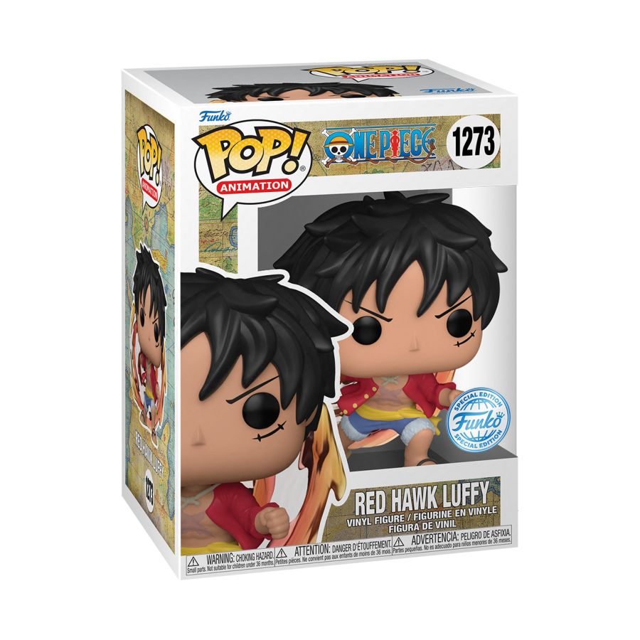 ONE PIECE - RED HAWK LUFFY US EXCLUSIVE POP! VINYL