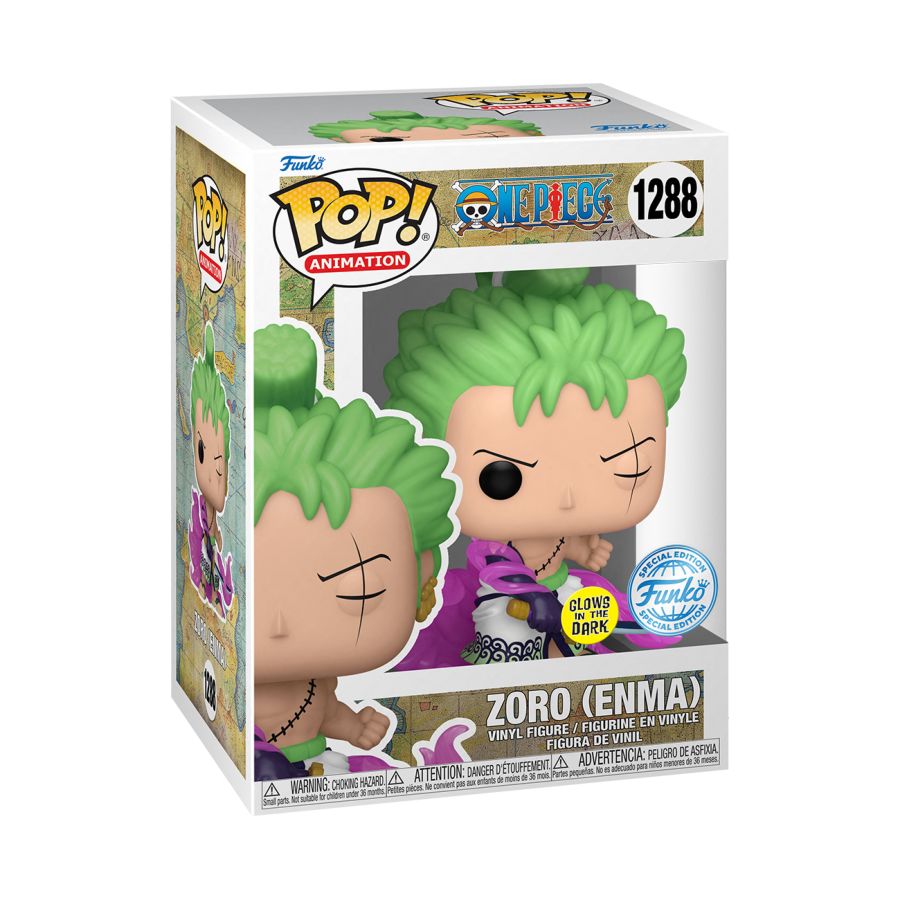 ONE PIECE - ZORO WITH ENMA US EXCLUSIVE GLOW POP! VINYL