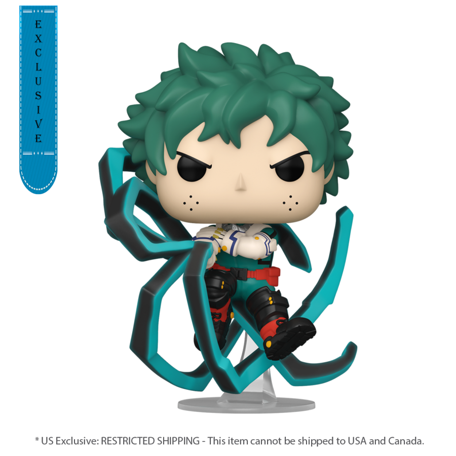 MY HERO ACADEMIA - DEKU WITH BLACKWHIP US EXCLUSIVE GLOW POP! VINYL