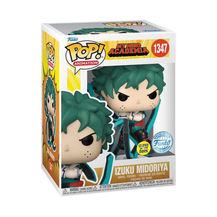 MY HERO ACADEMIA - DEKU WITH BLACKWHIP US EXCLUSIVE GLOW POP! VINYL