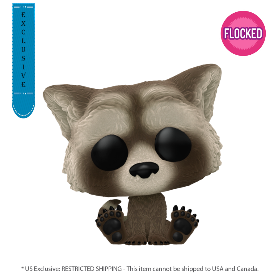 GUARDIANS OF THE GALAXY: VOL. 3 - BABY ROCKET (FLOCKED) US EXCLUSIVE POP! VINYL