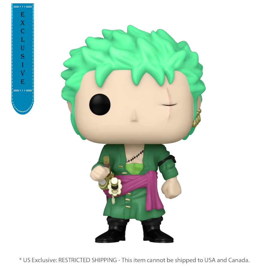 One Piece - Roronoa Zoro US Exclusive Glow Pop! Vinyl [RS] #327