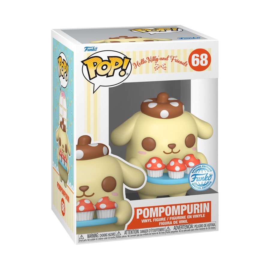 HELLO KITTY - POMPOMPURIN WITH TRAY US EXCLUSIVE POP! VINYL