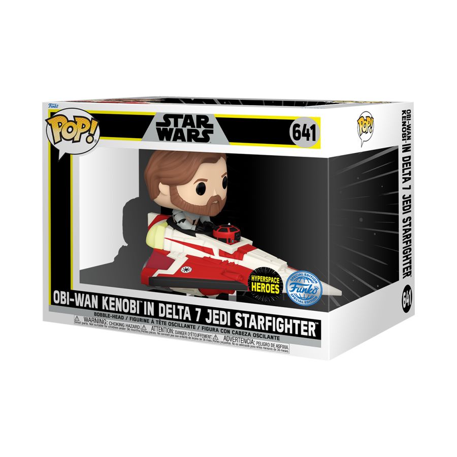 STAR WARS: THE CLONE WARS - OBI-WAN IN DELTA 7 US EXCLUSIVE POP! RIDE