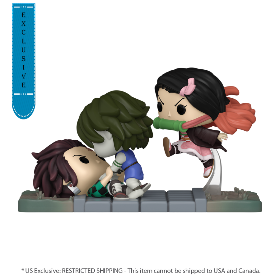 DEMON SLAYER - TANJIRO & NEZUKO VS TEMPLE DEMON US EXCLUSIVE POP! MOMENT