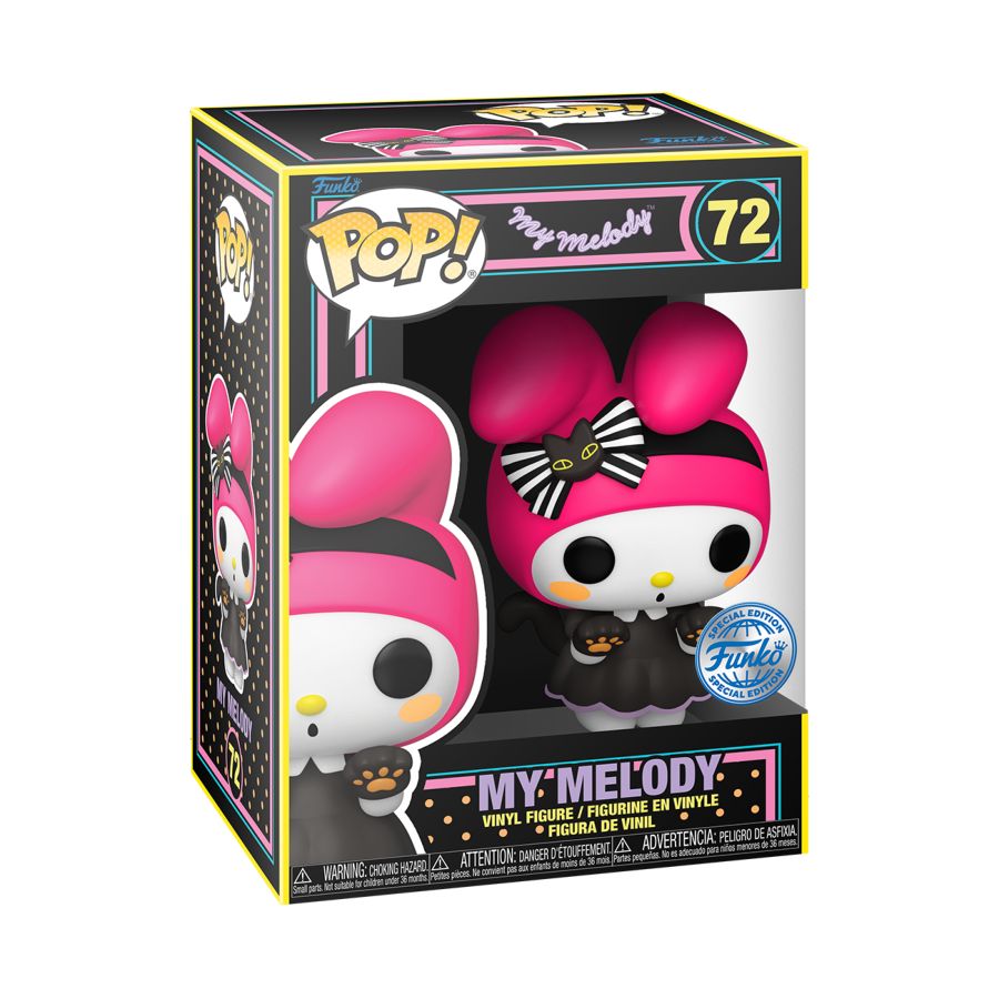 Hello Kitty - My Melody US Exclusive Blacklight Pop! Vinyl [RS]