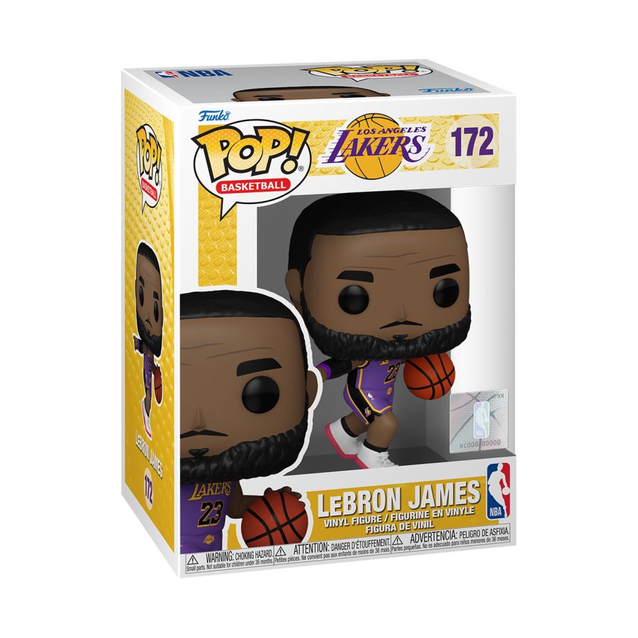 NBA: LAKERS - LEBRON JAMES (PURPLE UNIFORM #23) POP! VINYL