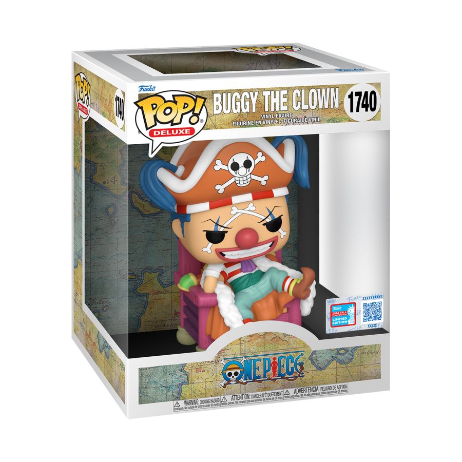 One Piece - Buggy the Clown (on Throne) NYCC 2024 Exclusive Pop! Deluxe [RS]