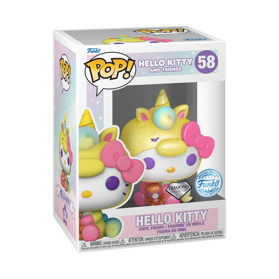 HELLO KITTY - HELLO KITTY UNICORN US EXCLUSIVE DIAMOND GLITTER POP! VINYL [RS]