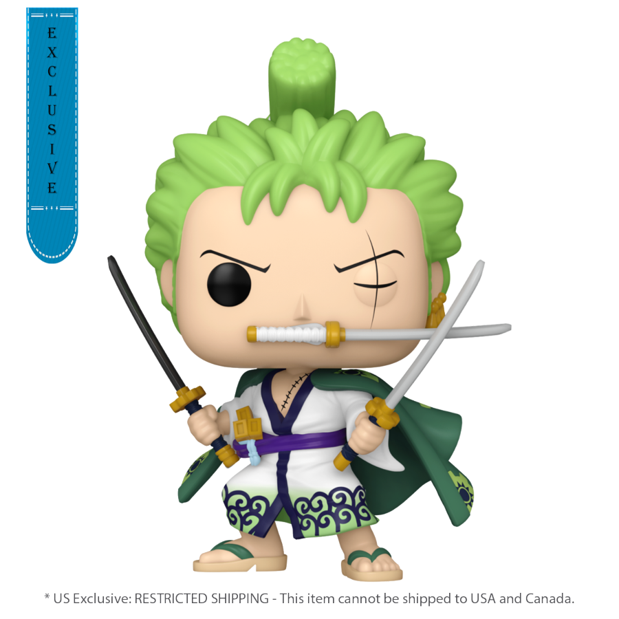 One Piece - Roronoa Zoro US Exclusive Glow Pop! Vinyl [RS]