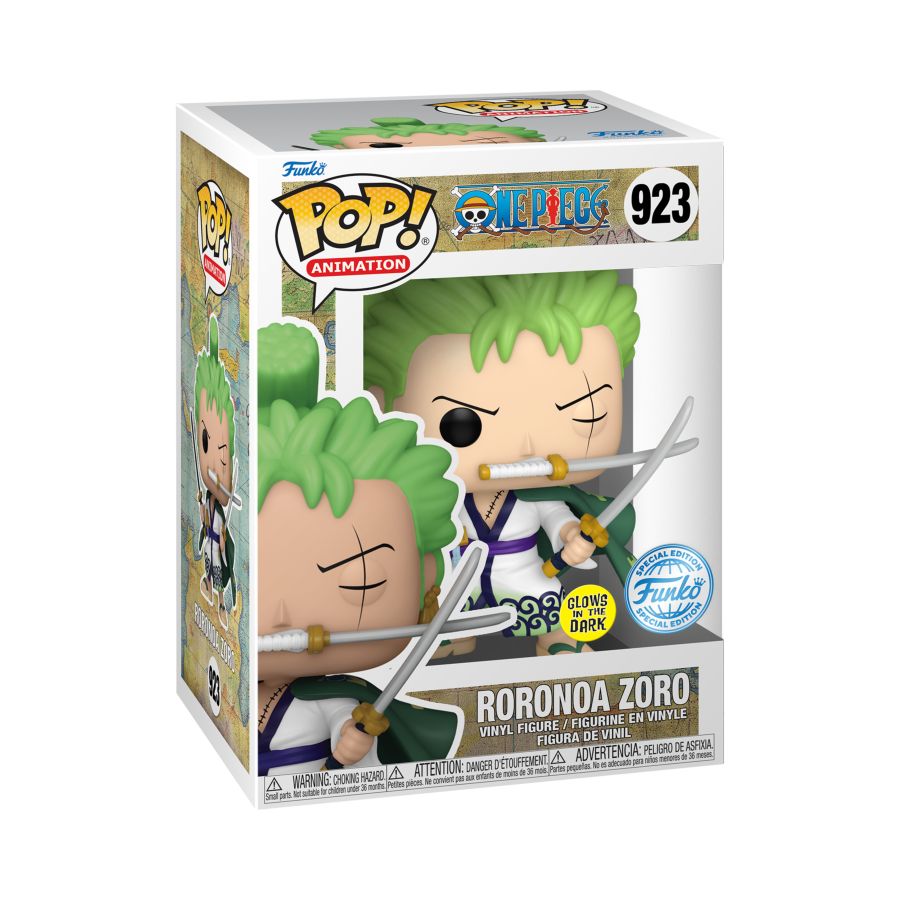 One Piece - Roronoa Zoro US Exclusive Glow Pop! Vinyl [RS]