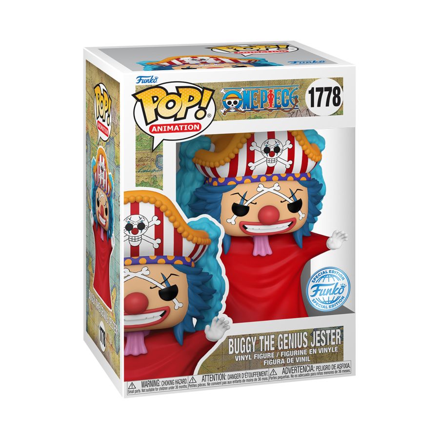 One Piece - Buggy The Genius Jester US Exclusive Pop! Vinyl [RS] (Preorder)